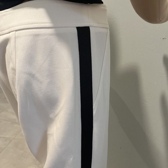 Trina Turk Norikko 2 White Pants With Black Stripe Size 12 NWT - Picture 10 of 16
